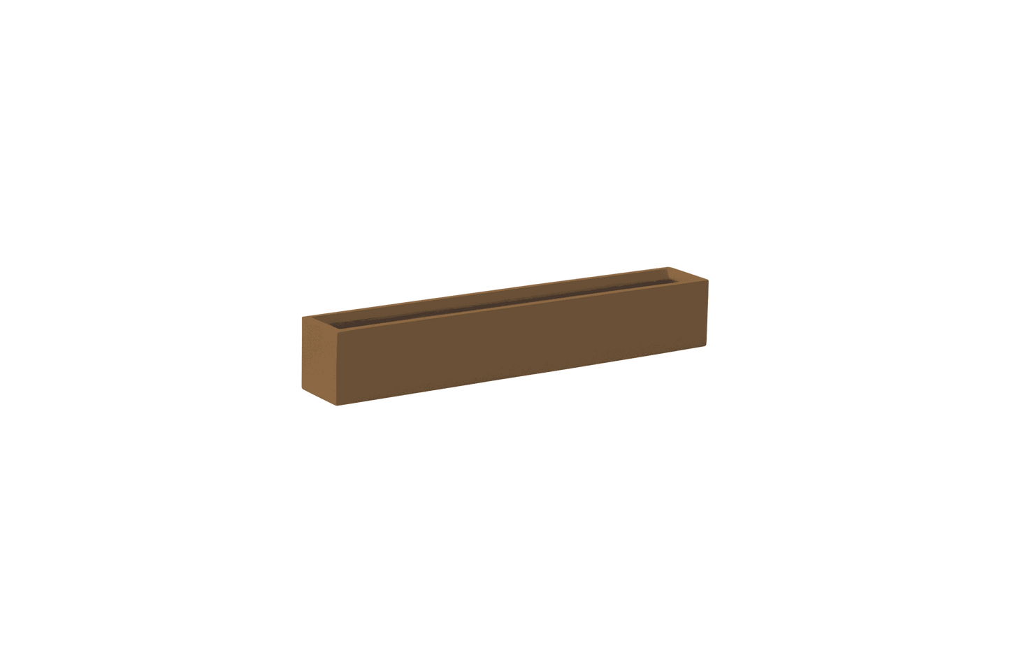 Wheeling Narrow Rectangular Planter