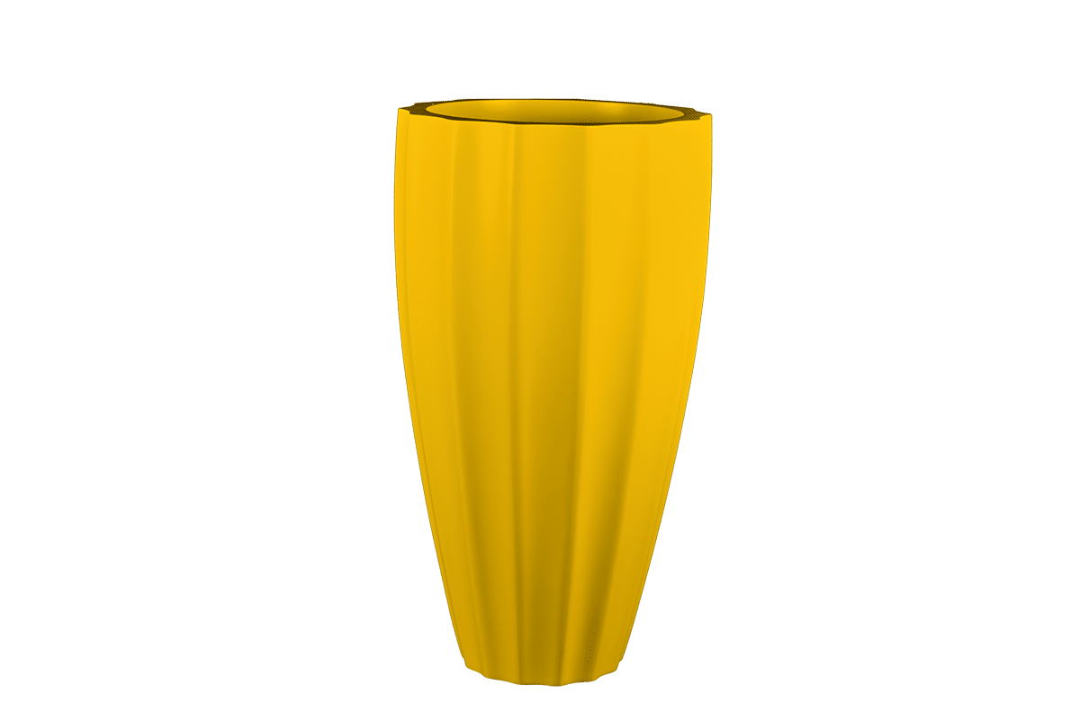 San Jose Tall Fluted Round Planter