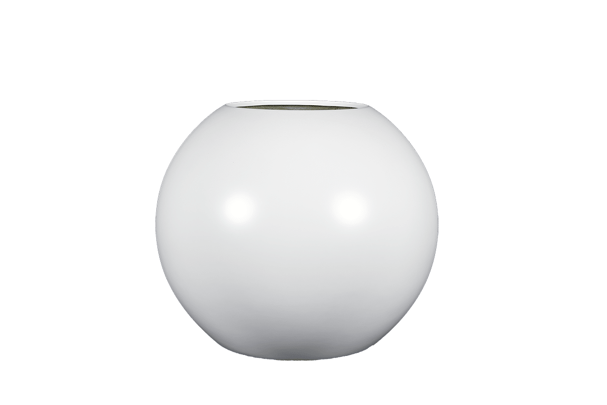 36" Sphere Planter - Round Modern Outdoor - Globe Fiberglass